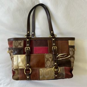 Authentic Vintage Patchwork Coach Purse